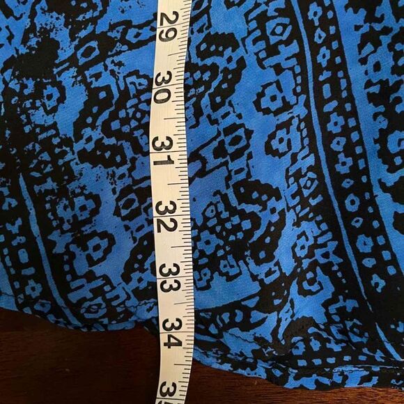 Nanette Lepore Silk Sleeveless V Neck Front Zip Geometric Print Dress Sz 4 - Picture 12 of 12